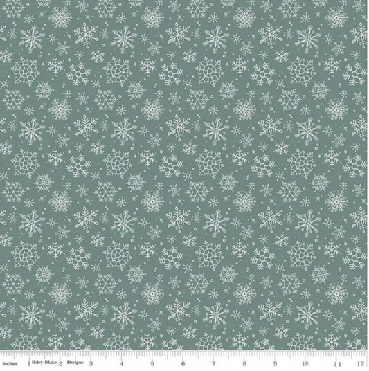 Magical Winterland Snowflake Winter Ydg for RBD C14944 WINTER - PRICE PER 1/2 YARD