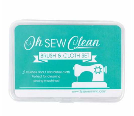 Oh Sew Clean Brush & Cloth Set