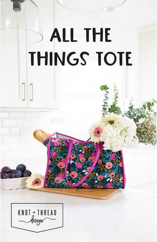 All the Things Tote Paper Pattern by Knot And Thread