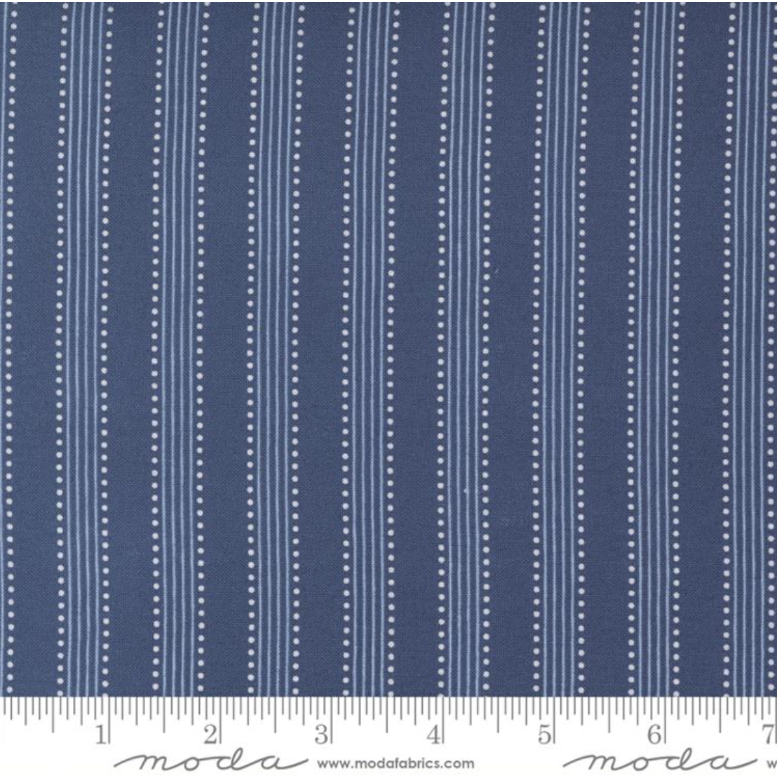 Isabella Nautical Blue Yardage for Moda - 14946 15 - PRICE PER 1/2 YARD