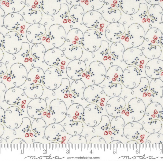 Isabella Cream Yardage for Moda - 14947 11 - PRICE PER 1/2 YARD