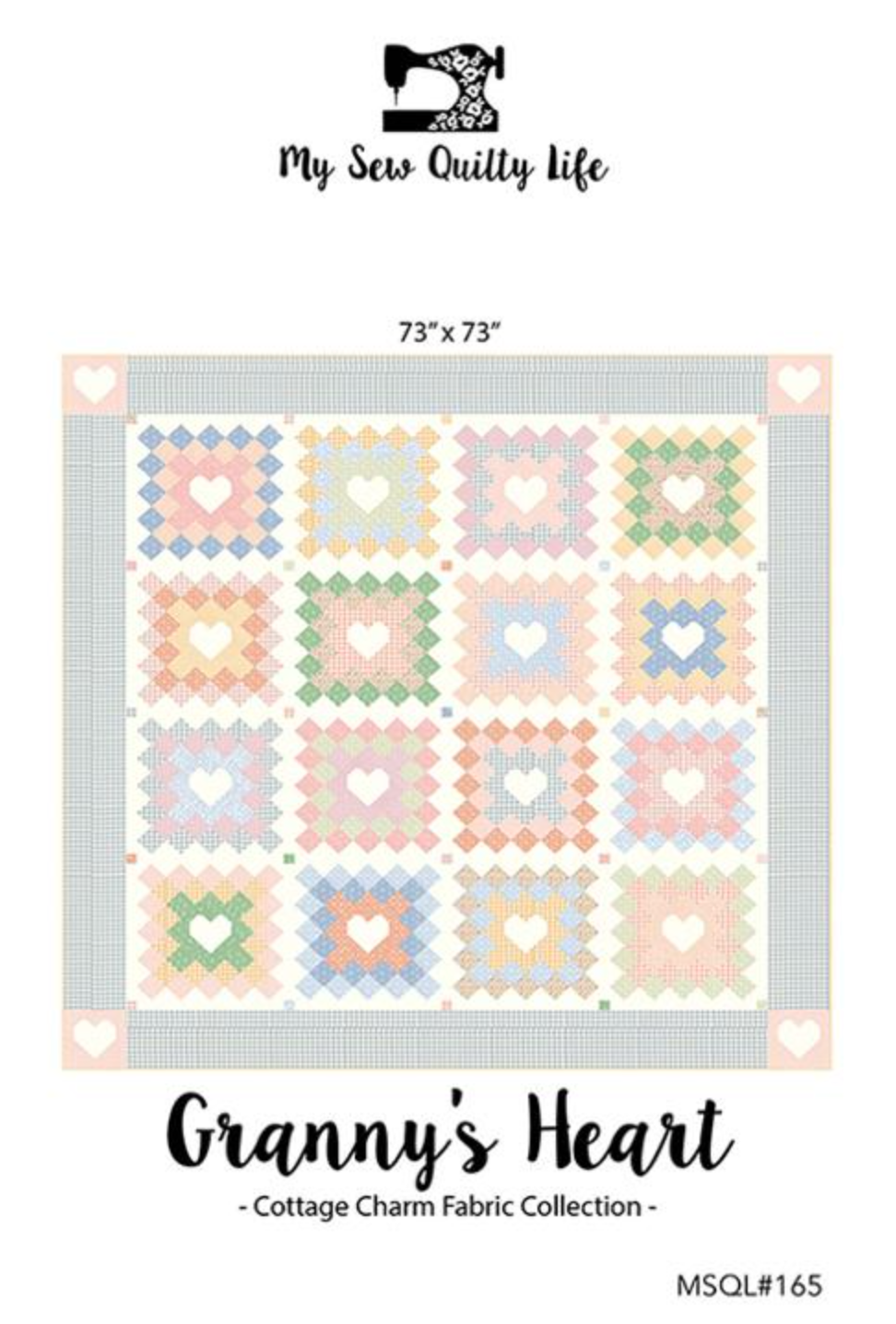 Granny's Heart Paper Pattern by My Sew Quilty Life