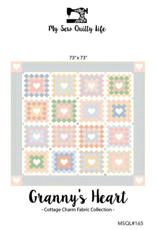 Granny's Heart Paper Pattern by My Sew Quilty Life