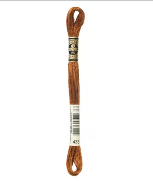 DMC Floss Medium Brown 433