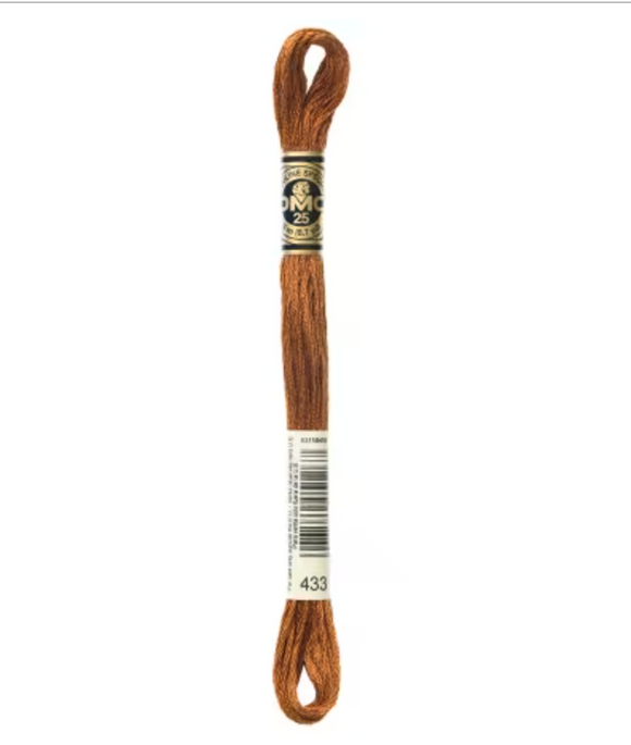 DMC Floss Medium Brown 433