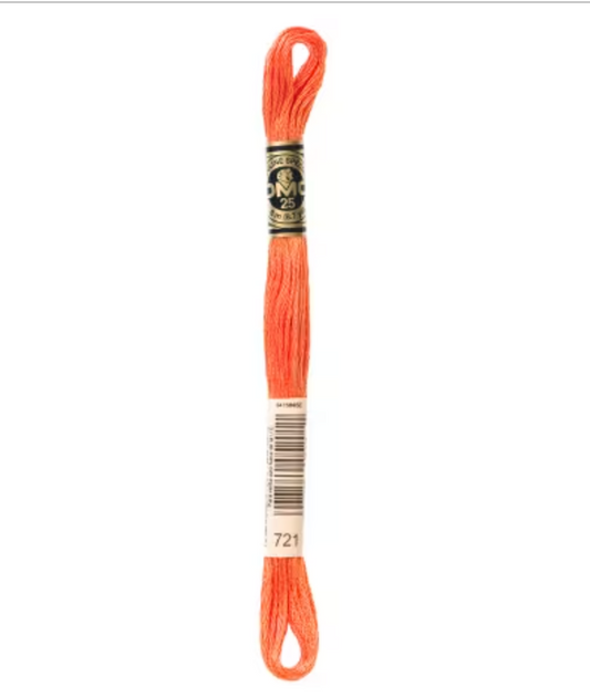 DMC Floss Medium Orange Spice 721