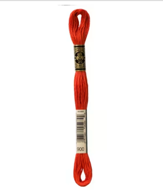 DMC Floss Dark Burnt Orange 900