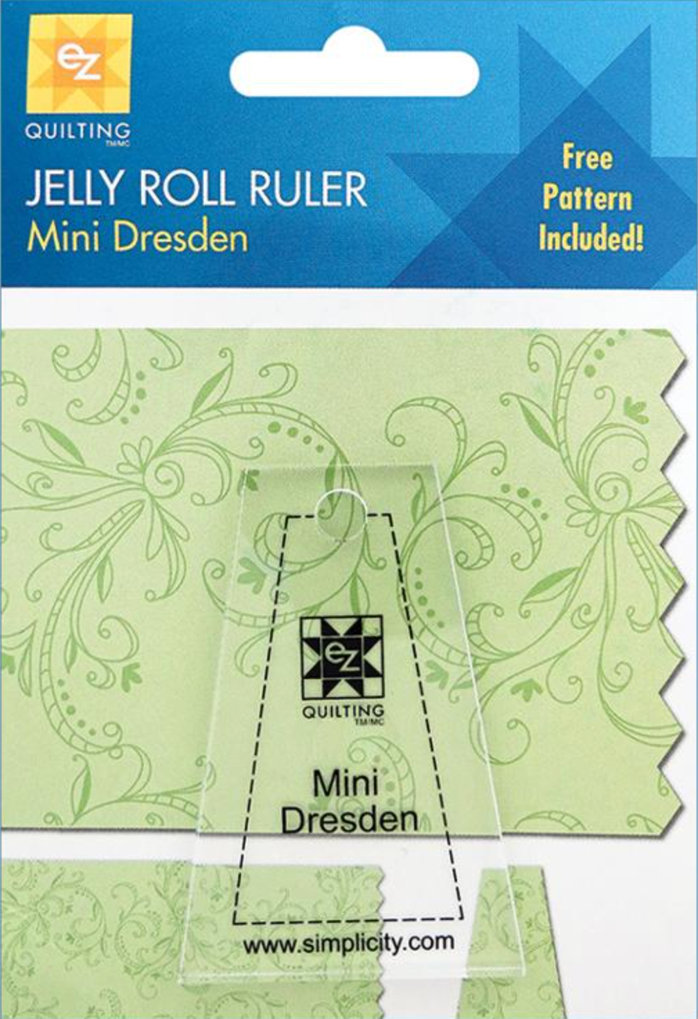 Jelly Roll Ruler Mini Dresden by EZ Quilting