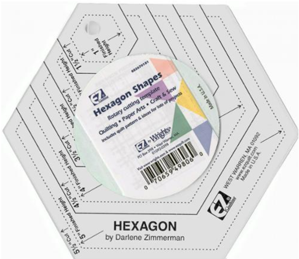 Hexagon Template Shapes by EZ Quilting