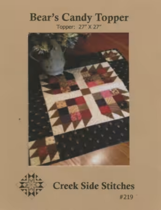 Bears Candy Topper Paper Pattern by Creek Side Stitches