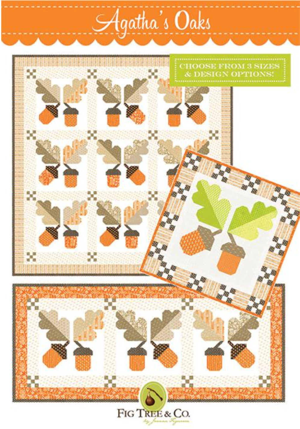 Agatha's Oaks Mini - Small Floral Backing