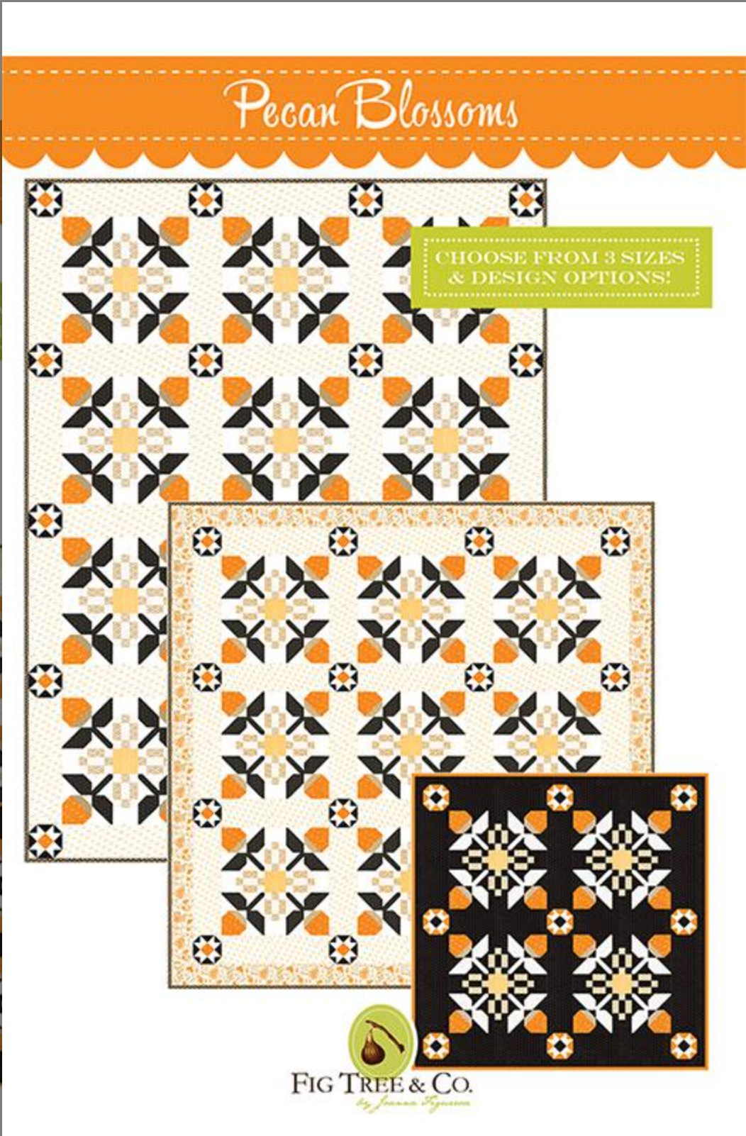 Pecan Blossoms Paper Pattern by Fig Tree & Co