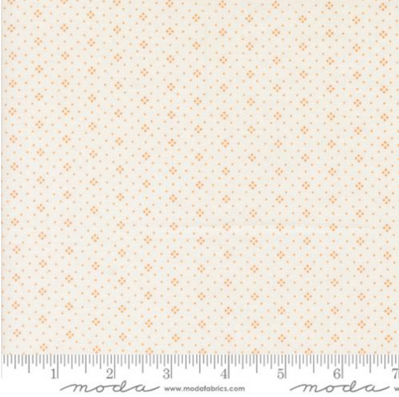 Eyelet Ivory Orange Yardage for Moda - 20488 120 - PRICE PER 1/2 YARD