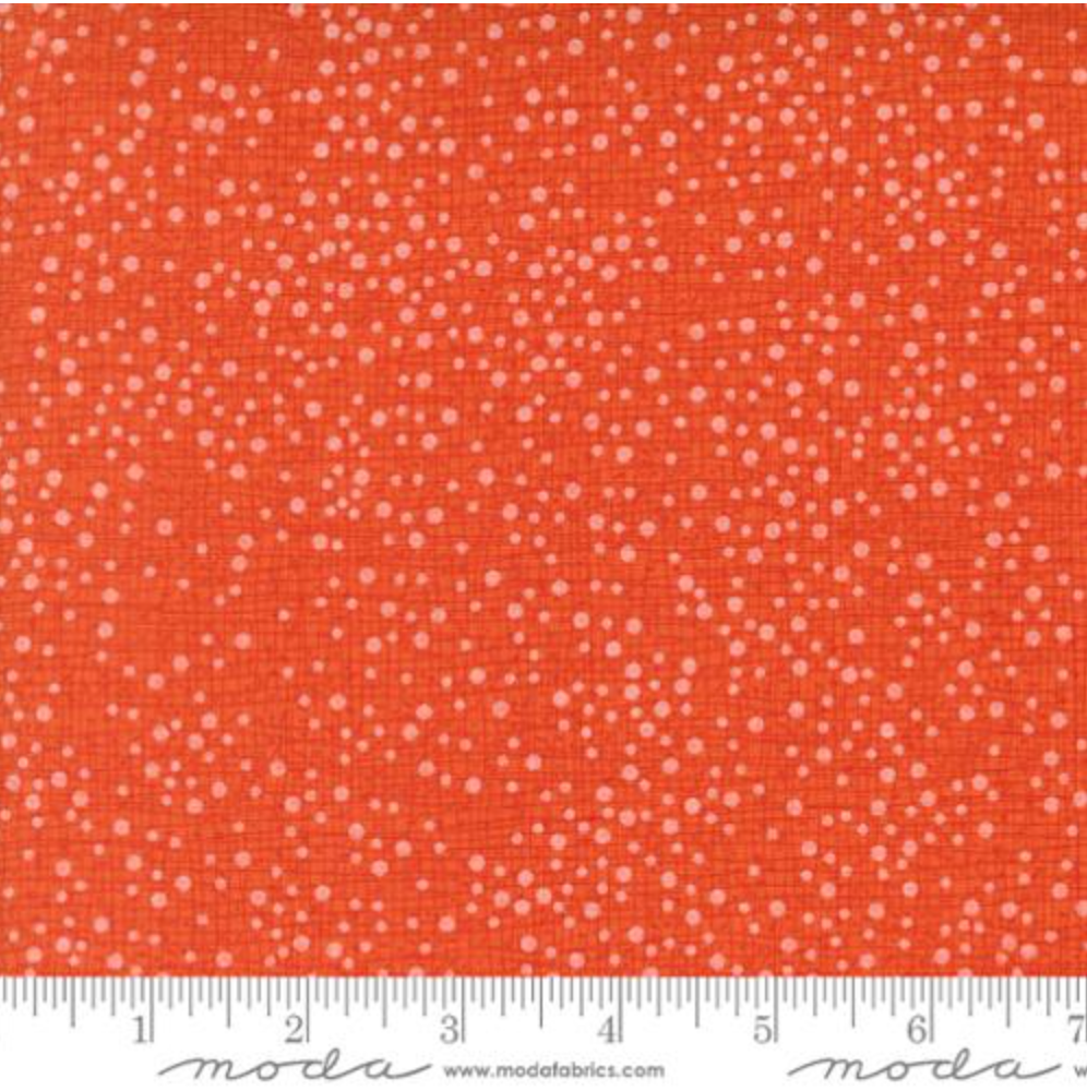 Dotty Thatched Tangerine Yardage for Moda - 48715 82 - PRICE PER 1/2 YARD