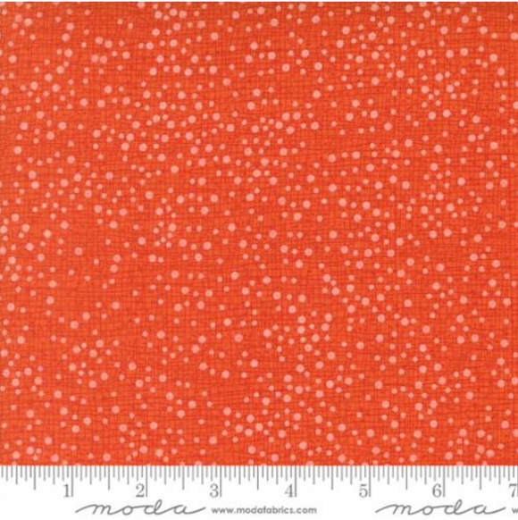 Dotty Thatched Tangerine Yardage for Moda - 48715 82 - PRICE PER 1/2 YARD