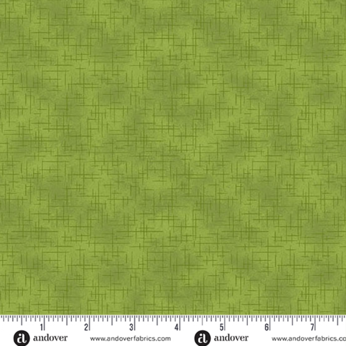 Retro Stitch Fern Yardage for Andover - A-1527-G - PRICE PER 1/2 YARD