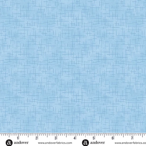 Retro Stitch Frost Yardage for Andover - A-1527-B2 - PRICE PER 1/2 YARD