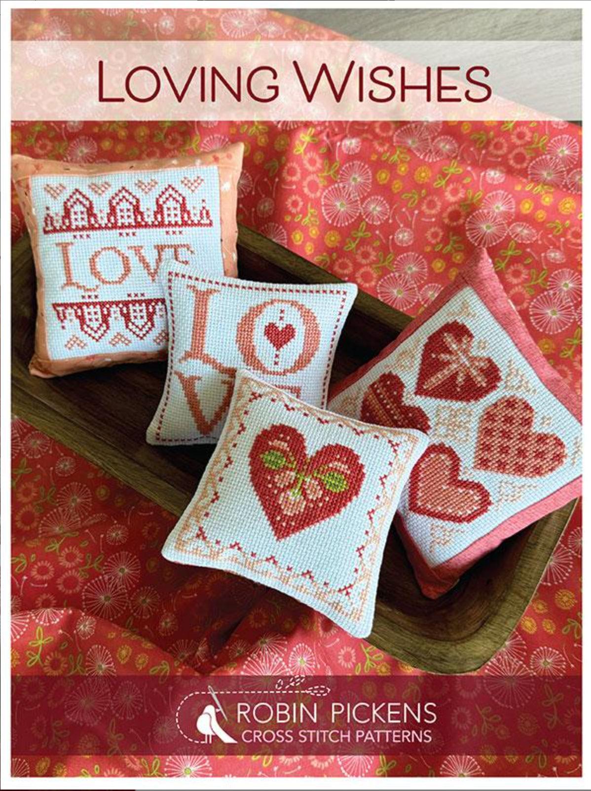 Loving Wishes Cross Stitch Pillows Kit