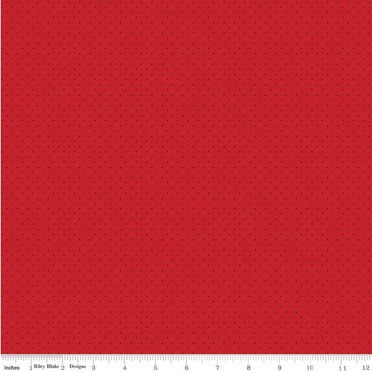 American Jane Pindots Brick Yardage for RBD- C840 BRICK - PRICE PER 1/2 YARD