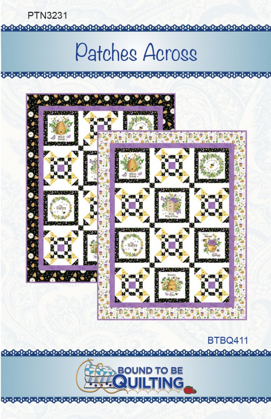 Patches Across Paper Pattern by Bound To Be Quilting
