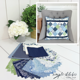 On Point Pillow-Blue Diamond Backing