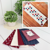 Checkers and Stars Runner Kit - Red Backing