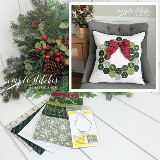 A Hexie Christmas Pillow Kit