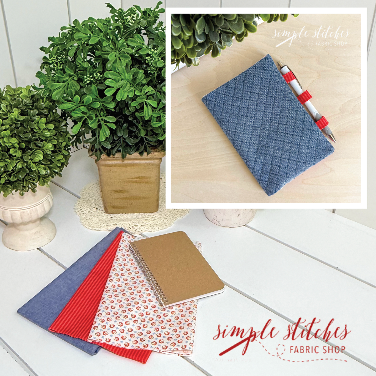 Chambray Rosie Make Note Notebook Kit