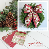 Candlelight Christmas Vintage Charm Bow Kit