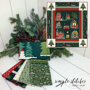 Christmas Is in Town Quilt Kit - Star Border