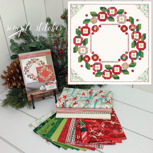 Little Posy Wreath Quilt Kit Bird Backing