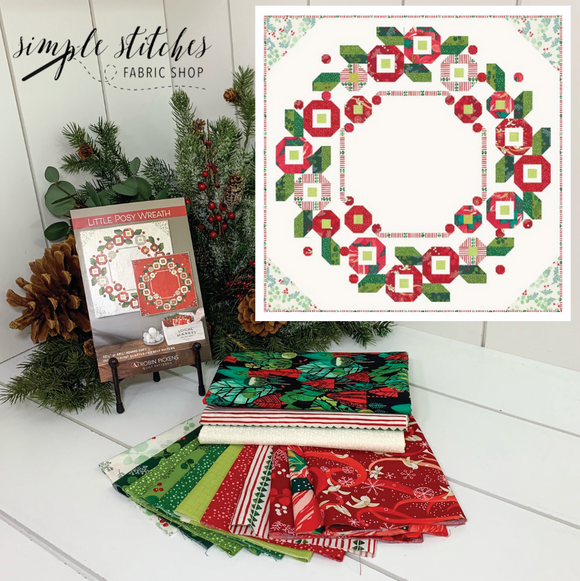 Little Posy Wreath Quilt Kit Tree Backing