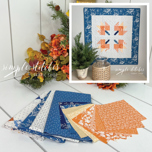Patchwork Leaves Mini - Low Volume Backing