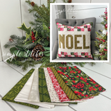 Patchwork Noel Pillow Kit - Scenery Backing