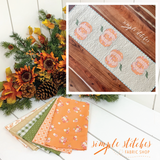 Pumpkin Stack Table Runner Kit - Orange Backing