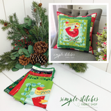 Winterly Peace Pillow Kit -  Green Backing