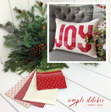 Joyful Pillow Kit - Striped Backing