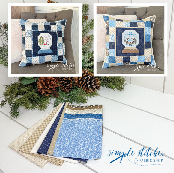 Snow Globe Wishes - Stripe Backing