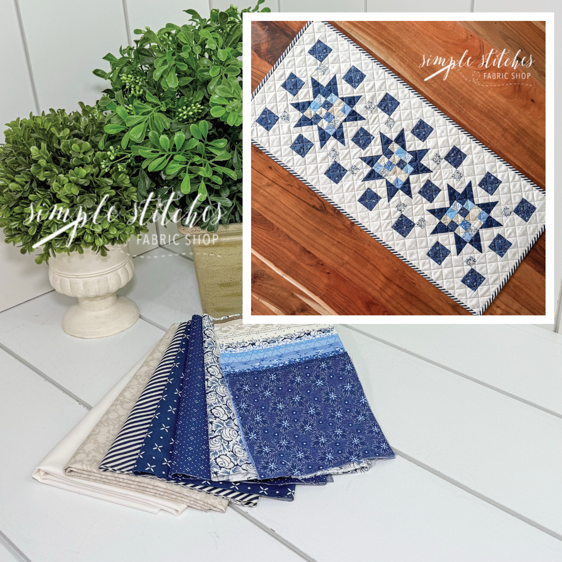 Serenity Runner Kit - Scrappy Center Berries Backing