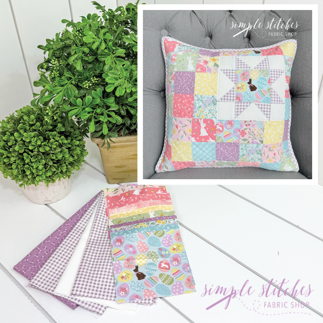 Sparkle & Charm- Easter  Pillow Kit