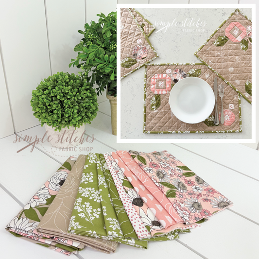 Posies Placemats (4 count) - made by Myra