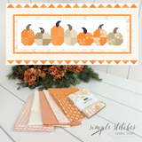Pumpkins In A Row Runner Kit - Letter Background