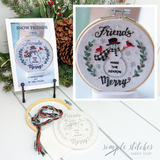 Snow Friends Embroidery Kit by Deb Strain Stitches