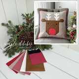 Reindeer Xing Pillow Kit - Stripe Binding