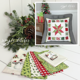 Festive Star Pillow - Snowman Backing