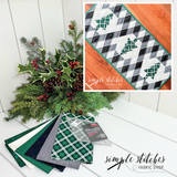 Buffalo Lodge Runner- Green Backing