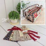 Sew Together Bag- Red Zippers