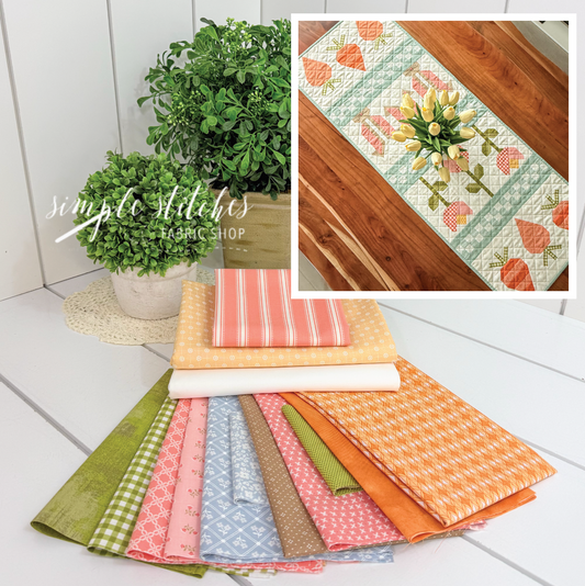 Easter Garden Runner- Pink Binding