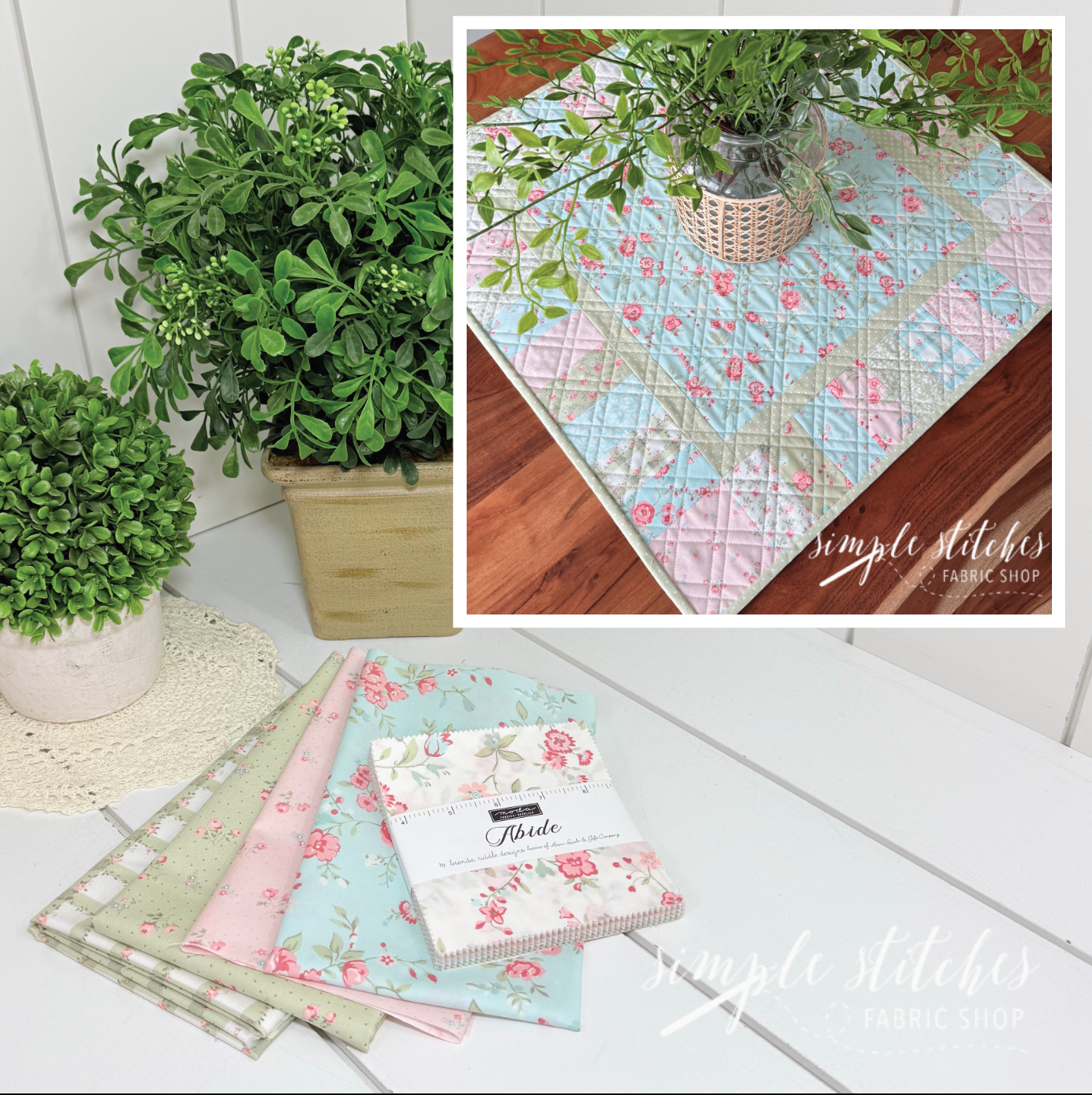 Bentley Table Topper Kit- Green Plaid Backing