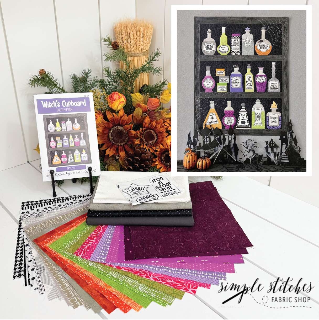 Witch's Cupboard Quilt Kit